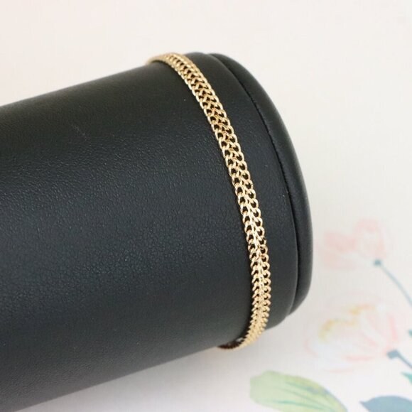 "Minimalist Rose Gold Bracelet with Fine Link Chain, XPBL1116 - Picture 11 of 13